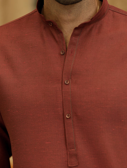 RUST SIGNATURE SERIES DESIGNER KURTA PAJAMA