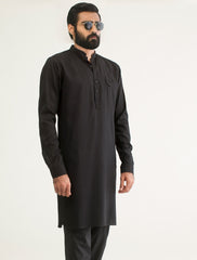 BLACK- ISMAIL FARID SIGNATURE SERIES KURTA PAJAMA