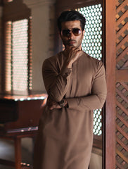 TAN DESIGNER KURTA PAJAMA