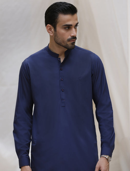 BLUE TWO TONE KURTA PAJAMA