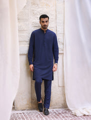 BLUE TWO TONE KURTA PAJAMA