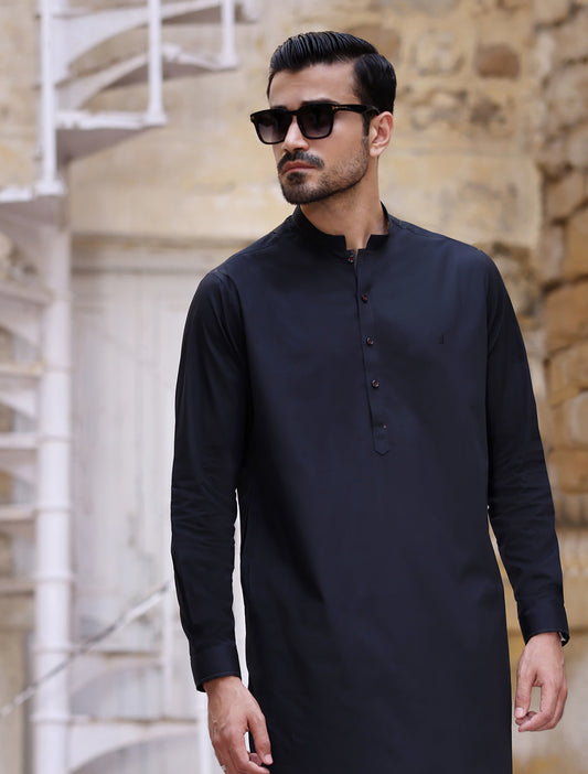 BLACK KURTA PAJAMA