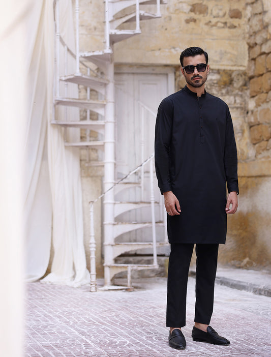 BLACK KURTA PAJAMA