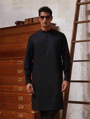 BLACK DESIGNER KURTA PAJAMA