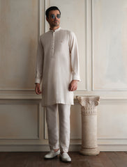 CREAM COTTON SILK KURTA PAJAMA