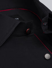 BLACK SMART CASUAL SHIRT
