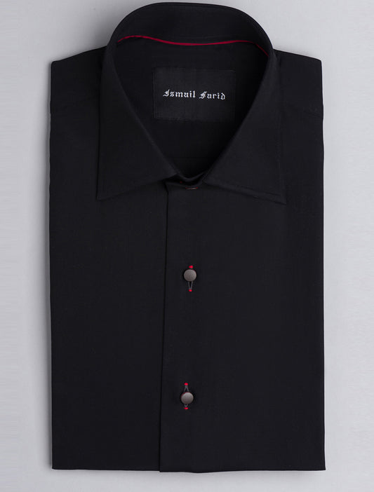 BLACK SMART CASUAL SHIRT