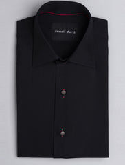 BLACK SMART CASUAL SHIRT