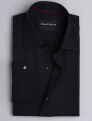 BLACK SMART CASUAL SHIRT