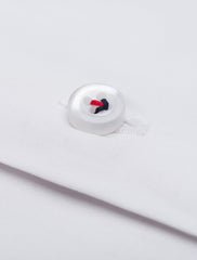 CLASSIC WHITE SHIRT WITH PIPING DETAILS