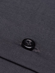 CHARCOAL SPREAD COLLAR SHIRT