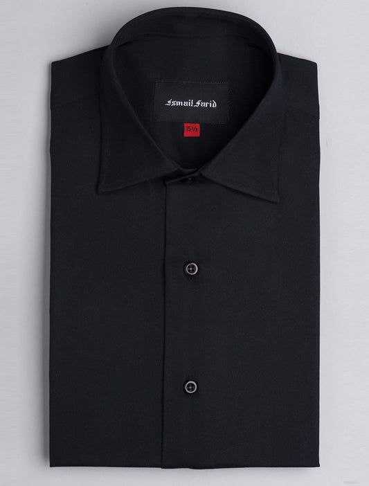 BLACK CLASSIC COLLAR SHIRT