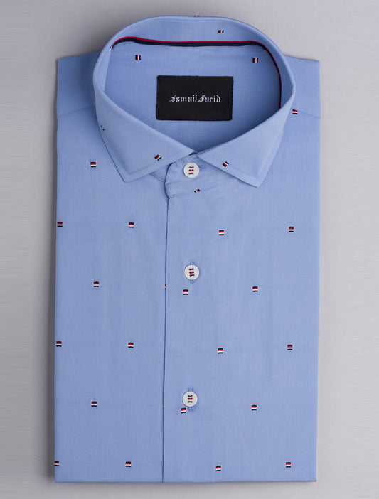 BLUE DOBBY SHIRT