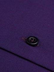 PURPLE DRESS SHIRT- FLORAL DETAILED