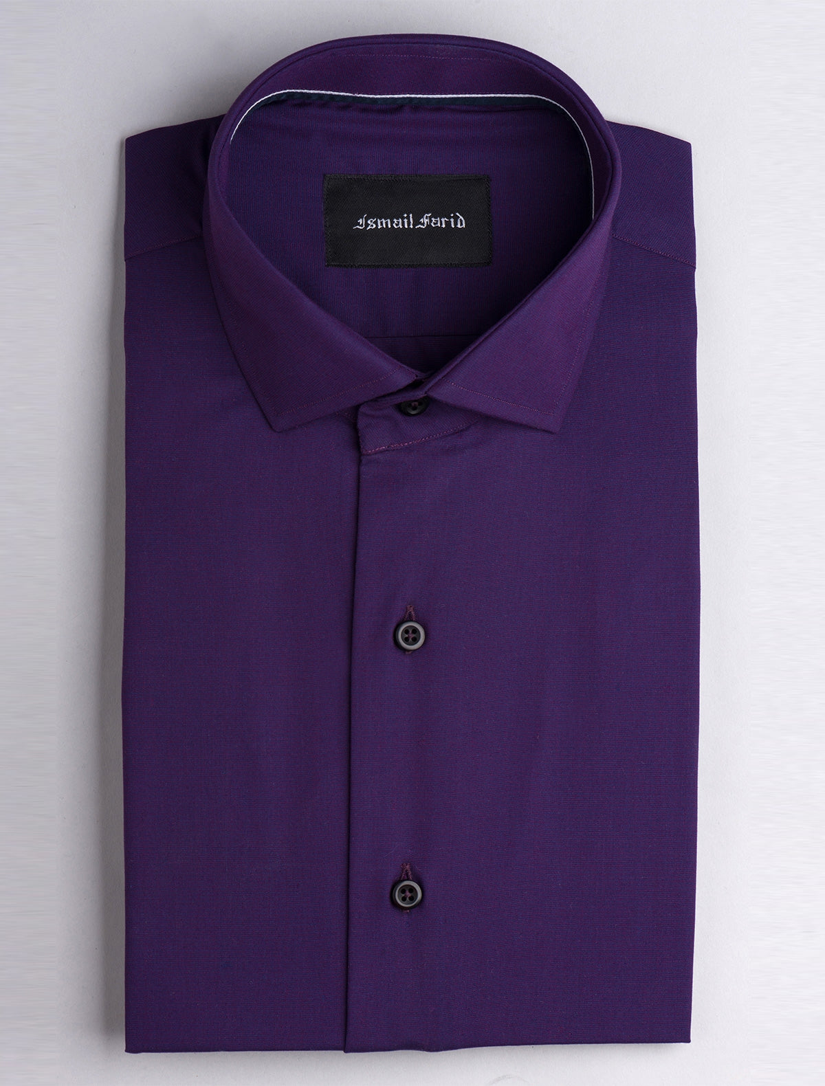 dark purple dress shirt men PURPLE DRESS SHIRT- FLORAL DETAILED – Ismail Farid
