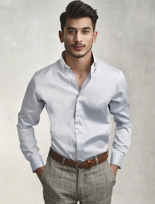 SKY BLUE - BUTTON DOWN COLLAR SHIRT