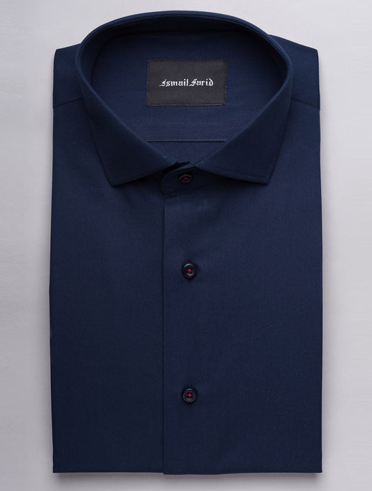 NAVY SMART CASUAL SHIRT