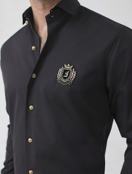 BLACK MONOGRAM SHIRT