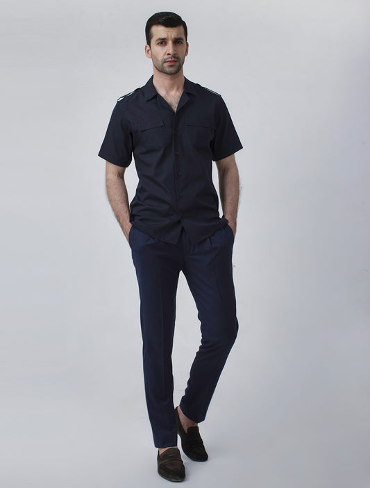 NAVY SHORT SLEEVE SHIRT
