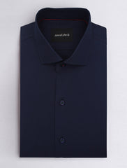 NAVY COTTON DRESS SHIRT