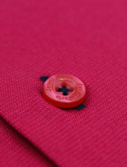 RED MANDARIN COLLAR SHIRT