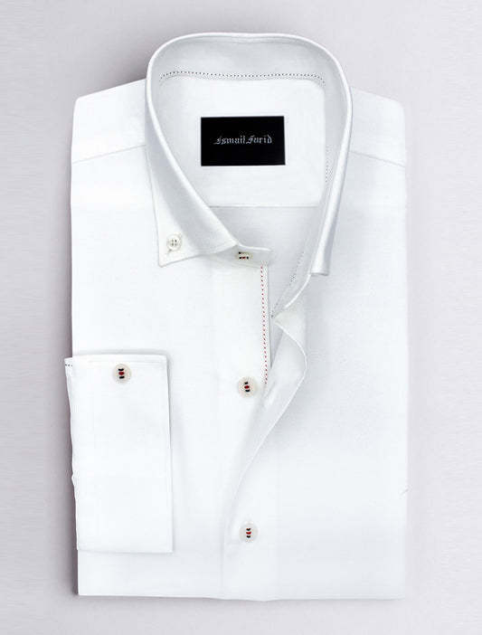 WHITE BUSINESS CASUAL SHIRT