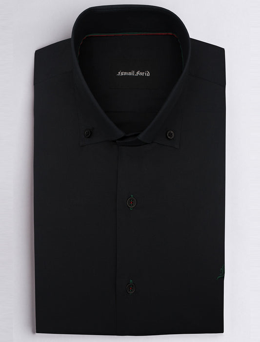 BLACK BLUE BUTTON DOWN SHIRT