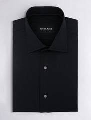 BLACK REGULAR COLLAR SHIRT