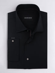 BLACK REGULAR COLLAR SHIRT