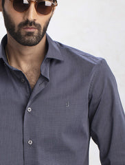 GRAY COTTON DRESS SHIRT