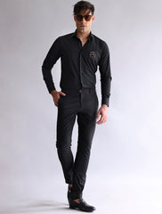 BLACK MONOGRAM SHIRT