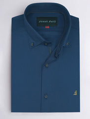 BLUE BUTTON DOWN COLLAR SHIRT