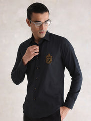 BLACK MONOGRAM SHIRT