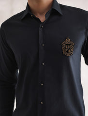 BLACK MONOGRAM SHIRT