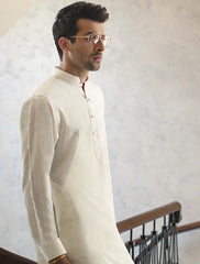 CREAM- KAMEEZ SHALWAR