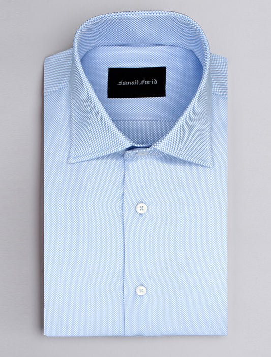 SKY BLUE PREMIUM COTTON FABRIC SHIRT