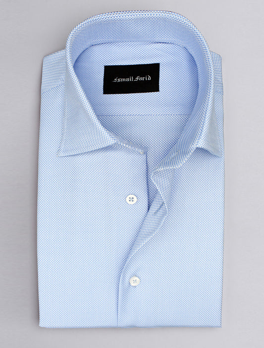 SKY BLUE PREMIUM COTTON FABRIC SHIRT