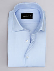 SKY BLUE PREMIUM COTTON FABRIC SHIRT