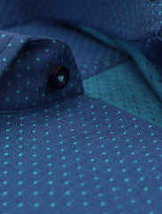 BLUE MICRO-DOT SHIRT