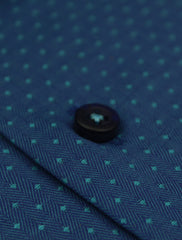 BLUE MICRO-DOT SHIRT