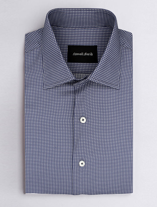 DENIM BLUE PRINTED SHIRT
