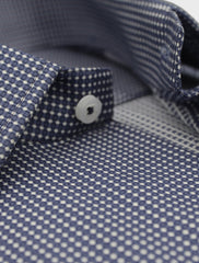 DENIM BLUE PRINTED SHIRT