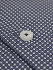 DENIM BLUE PRINTED SHIRT