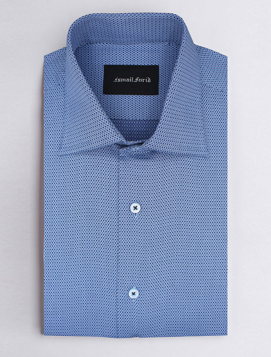 BLUE PRINTED SHIRT