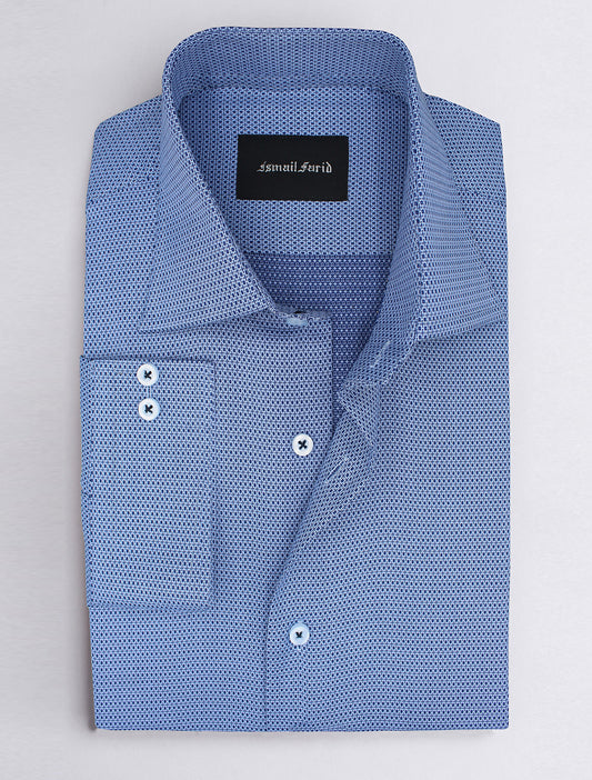 BLUE PRINTED SHIRT
