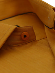 MUSTARD COLOR HERRINGBONE SHIRT