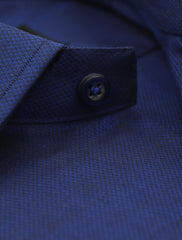 BLUE TWO TONE FORMAL SHIRT