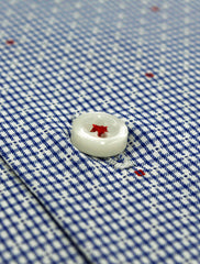 BLUE TEXTURED SHIRT