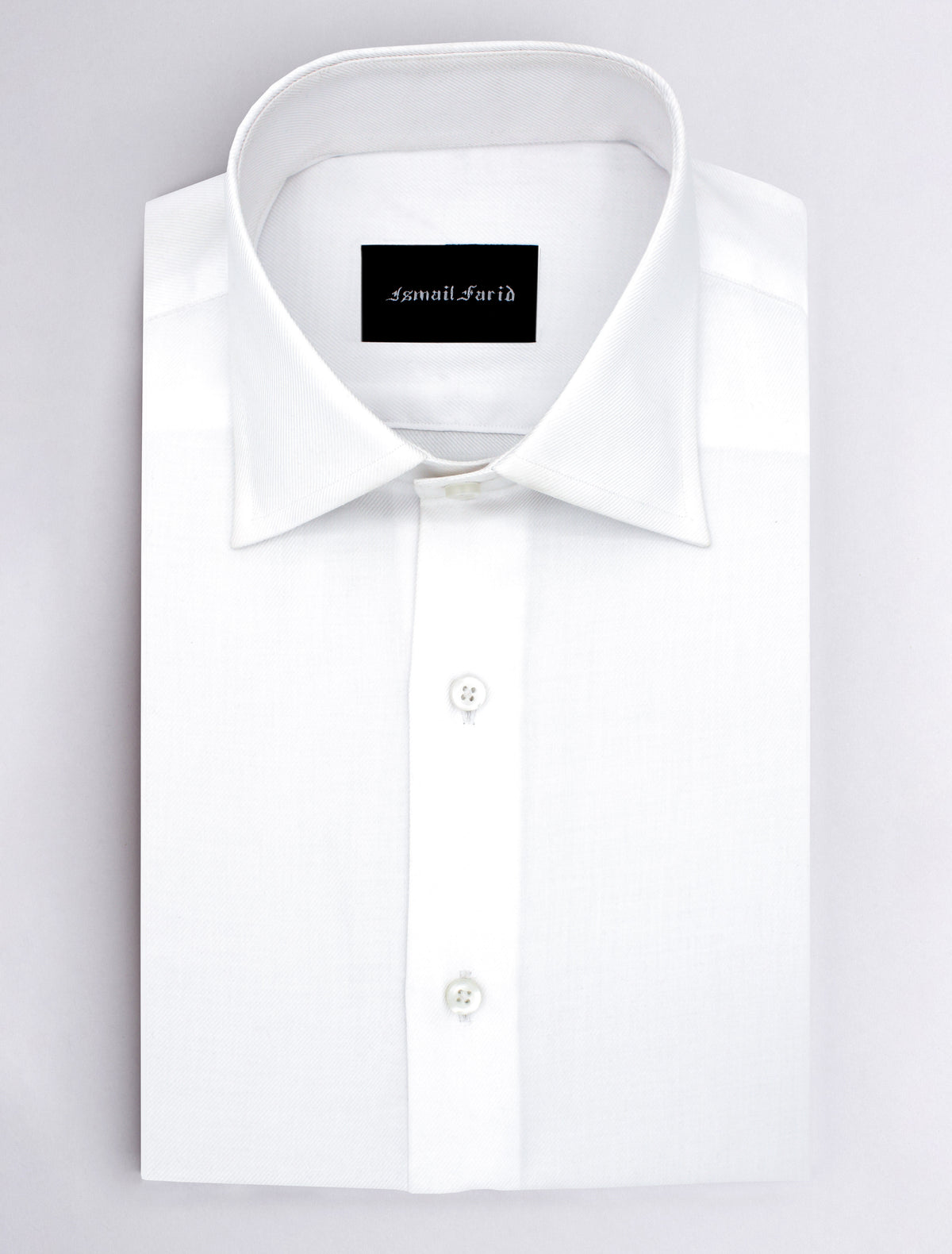 WHITE CLASSIC COLLAR SHIRT – Ismail Farid WHITE CLASSIC COLLAR SHIRT – Ismail Farid