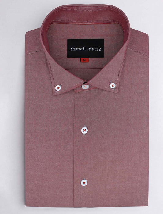 LIGHT MAROON TWO TONE FORMAL SHIRT